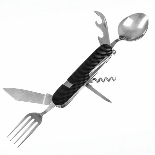 Camping Steel Campingbesteck - Black