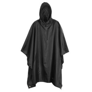 Ponczo Rain Rip-Stop - Black